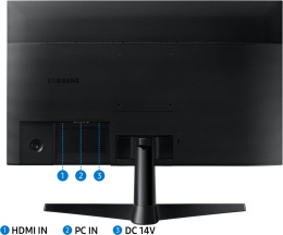 24" Монитор Samsung Essential S3 S24F330EAIXCI,  1920x1080,  VA,  100Гц,  1хHDMI,  черный [ls24f330eaixci]