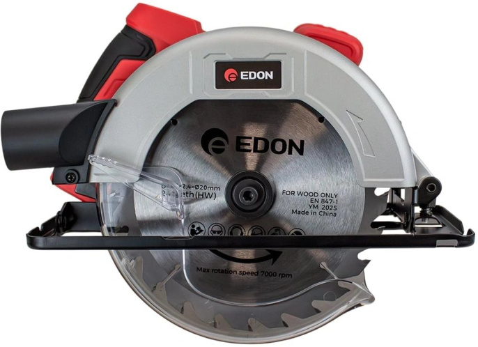 Циркулярная пила дисковая Edon CS-185/1400 1400Вт ручная D диска.:185мм 42303