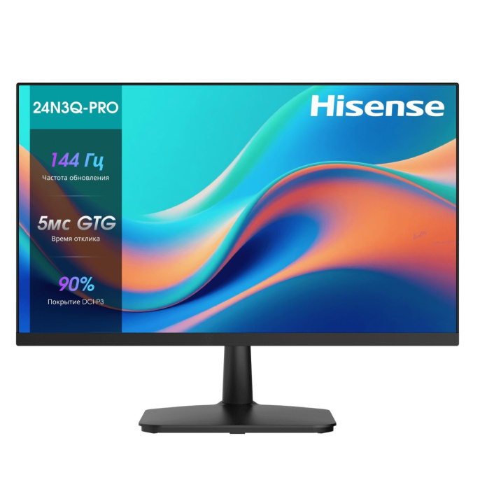 23.8" Монитор Hisense 24N3Q-PRO,  1920x1080,  IPS,  144Гц,  1хHDMI,  1хDP,  черный