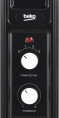 Масляный радиатор Beko Winter Range RHO 7323 B, с терморегулятором, 2300Вт, 11 секций, 3 режима, черный
