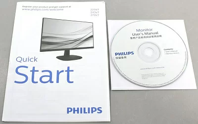 23.8" ЖК монитор PHILIPS 243V7QSB/01/00 (LCD 1920x1080 D-Sub DVI)