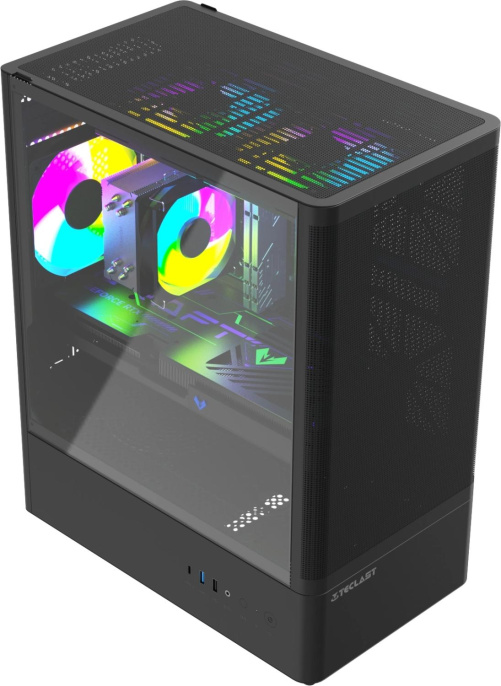 ПК Teclast G03 i5 14400F 2.5 32Gb SSD1Tb RTX5060TI 8Gb Windows 11 Pro GbitEth WiFi BT 500W черный G03 14400F32G1T5060T8BKRU