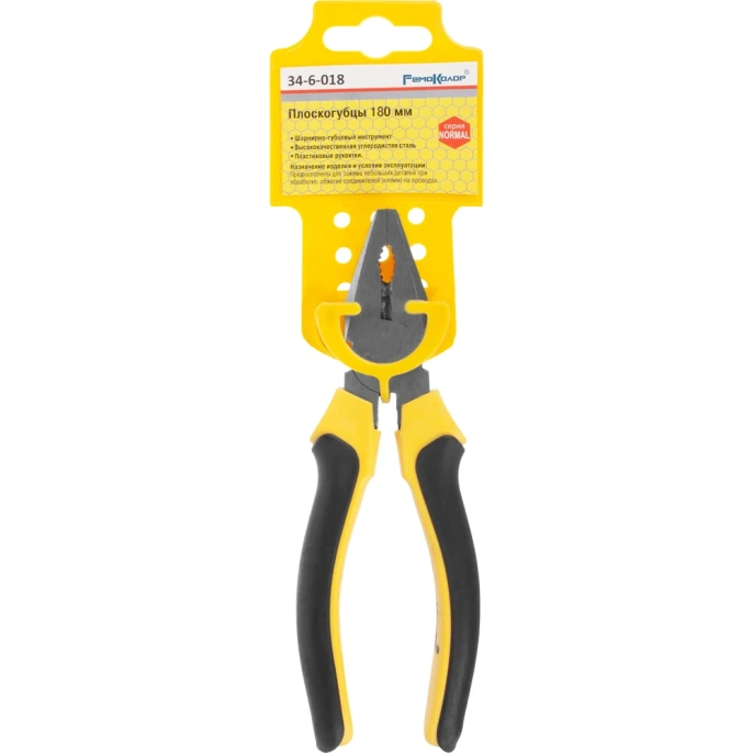 Плоскогубцы РемоКолор Normal 180мм 34-6-018