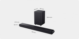 Саундбар TCL S643W 3.1 170Вт +70Вт черный