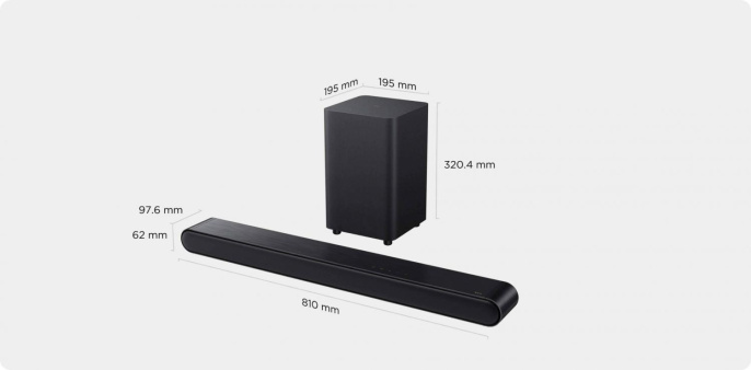 Саундбар TCL S643W 3.1 170Вт +70Вт черный