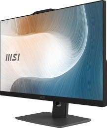 Моноблок MSI Modern AM242P 1MA-2410XRU 23.8" Full HD Core 3 100U 1.2 8Gb SSD500Gb Graphics без ОС GbitEth WiFi BT 120W клавиатура мышь Cam черный 1920x1080 9S6-AE0731-2410