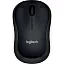 Мышь Logitech B220 Silent черный оптическая 1000dpi silent беспров. USB 2but (910-005553)