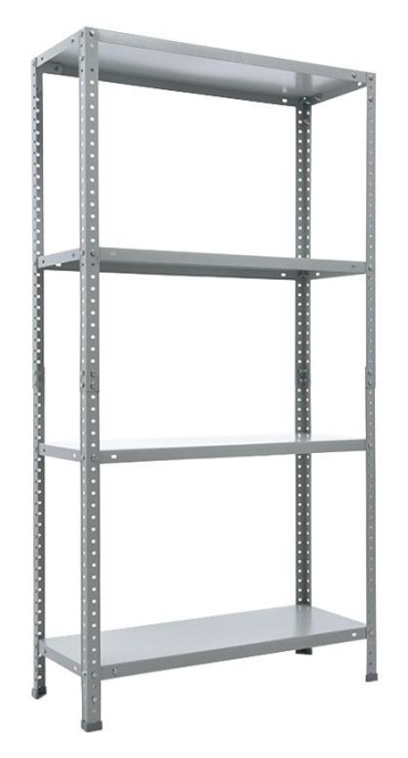Стеллаж ПРАКТИК ES 150KD металл, 1450x750x300мм серый [s24099033402]