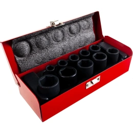 Набор головок 6-гранных ударных (10 пр, 1/2", 10-24 мм) Rockforce RF-4101-5MPB(28575)