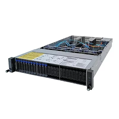 Платформа системного блока Gigabyte R282-Z97 2U, 2x Epyc 7002/7003, 32x DIMM DDR4, 12x 2.5" SAS/SATA (upgradable to 24 NVME Gen4), 2x "2.5" SATA/SAS in rear side, 2x 1Gb/s (Intel I350-AM2), 2x PCIE Gen 4 x16, 6x PCIE Gen 4 x8, 1x OCP 3.0 x16, 1x OCP 2.0 x