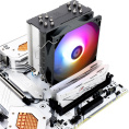 Кулер для процессора/ CPU Cooler Thermalright Burst Assasin 120 ARGB 4-pin PWM, 154mm, Ni/CU, 6x6mm, ARGB, 1x120mm, 66.17CFM, 25.6dBA, 1550RPM, S: 1700, 1200, 115X, AM5, AM4 (BA120-ARGB)