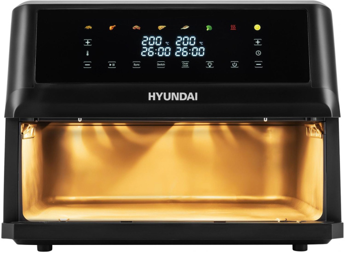 Аэрогриль Hyundai HYF-9089 11л 2400Вт черный