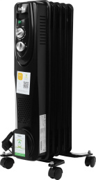 Радиатор масляный Ballu Classic BOH/CL-05BRN 1000Вт черный