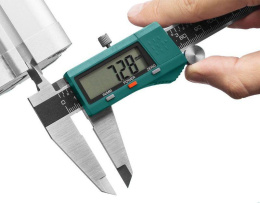 Штангенциркуль электронный Kraftool 34460-200 черный/зеленый пластиковый футляр