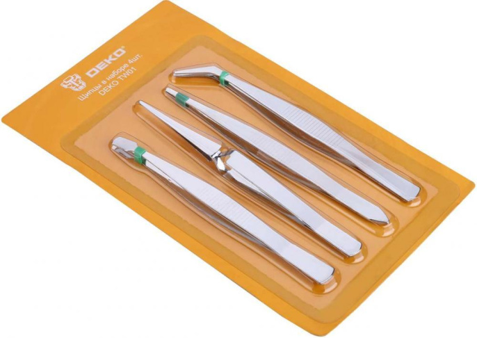Набор пинцетов Deko TW01 065-0755
