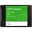 Твердотельный накопитель Western Digital Green SSD 2,5” SATA 1Tb, WDS100T3G0A, 1 year