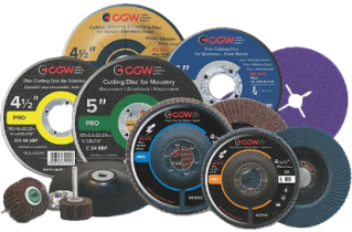 Круги отрезные, обдирочные, лепестковые