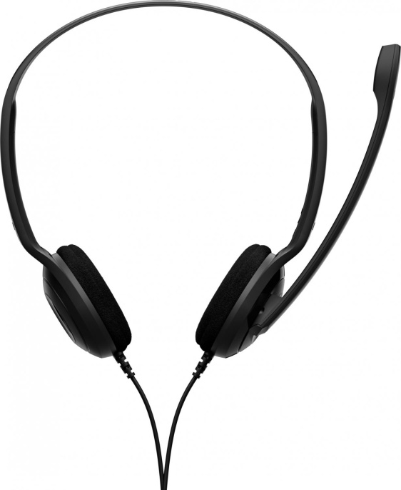 Гарнитура EPOS Sennheiser PC 5 Chat,  для контактных центров, накладные,  проводные, черный [1000445]