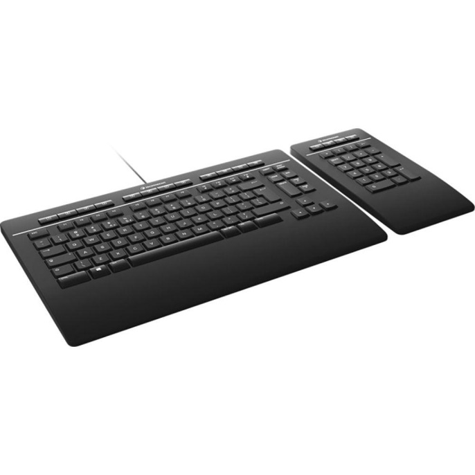Клавиатура 3DConnexion 3DX-700092 Keyboard Pro with Numpad, US-International QWERTY {5} 341214
