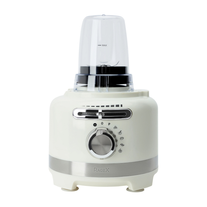Кухонный комбайн RAGEX R108-105 12 в 1, 3 литра, 1000 Вт, зефирный