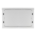 Exegate EX298611RUS Шкаф телекоммуникационный 19" настенный 6U ExeGate EC-WM-6U.450.M.GREY 19”, 6U, 600x450x370mm ШхГхВ , передняя дверь металл, съемные боковые панели, пыле- и влагозащита IP23, све