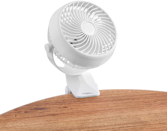 Вентилятор настольный Scarlett Comfort SC-DF111S98,  белый