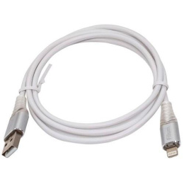 Filum Кабель USB 2.0, 1 м., 2 А, индикатор заряда, разъемы: USB A male - Lightning male, пакет. [FL-CPro-U2-AM-LM-1M-L1] 956490