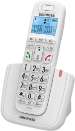 Р/Телефон Dect Decross DC1014 белый АОН