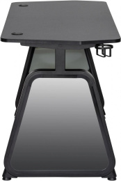 Стол игровой Cactus CS-GMD-BK-RGB, МДФ, черный