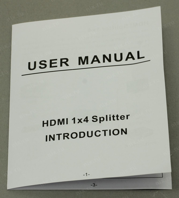 Разветвитель HDMI 1x4 Espada EDH12 с усилителем до 30м v1.4 поддержка 3D + б.п.