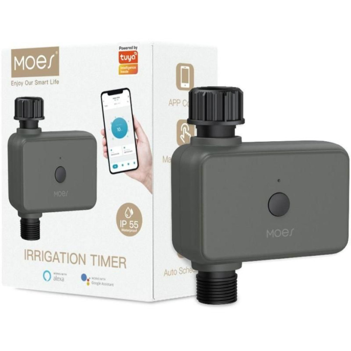 Умный кран для полива MOES Bluetooth Watering Valve BWV-YC