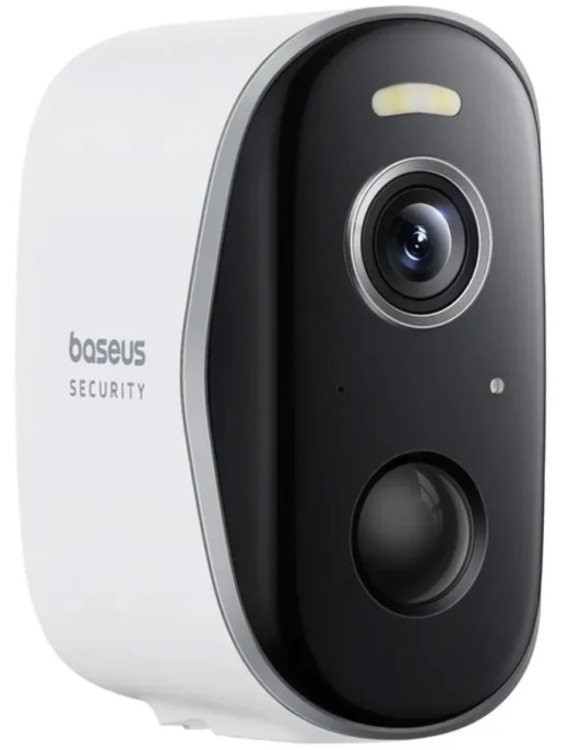 Видеокамера Baseus S0TZ002130 Security N1 Plus 2K White S0TZ00 разрешение: 2304x1296, поле зрения: 145°, ночное видение: ИК и цветное, подключение: Wi-Fi 2.4 ГГц, Bluetooth, защита: IP67, двусторонний звук, резьба штатива: 1/4", питание: аккумулятор 96