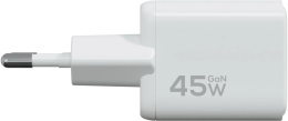Сетевое зар./устр. Magssory ACH006w 45W (PD3.0+PPS+QC4+AFC+FCP+SCP) универсальное белый