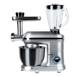 Кухонный комбайн RAGEX R101-900 9 в 1, 4.5 литра, 6 скоростей, 1500 Вт, серебристый