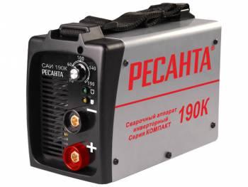 Сварочный аппарат Ресанта САИ-190К инвертор ММА DC 6.5кВт 65/36