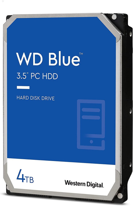 Жесткий диск WD Blue WD40EZAX,  4ТБ,  HDD,  SATA III,  3.5"