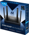 Wi-Fi роутер CUDY WR3000,  Wi-Fi 6,  AX3000,  2.4/5ГГц, 4 LAN,  черный