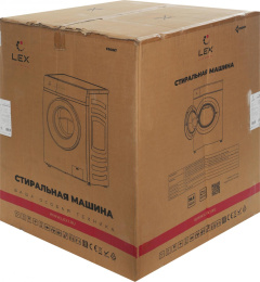 Стиральная машина LEX LWM12014GrIThD, с фронтальной загрузкой, 12кг, 1400об/мин, с паром, инверторная