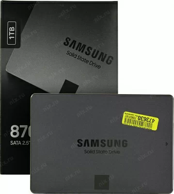 Накопитель SSD 1 Tb SATA 6Gb/s Samsung 870 QVO Series MZ-77Q1T0BW (RTL) 2.5" V-NAND 4bit-MLC
