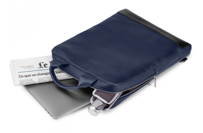 Сумка Moleskine Classic Leather, кожа натуральная, синий [et84dbvb20]