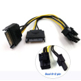 ORIENT C588, Переходник питания для PCI-Ex видеокарт 2 x SATA 15pin M - 8pin 6pin+2pin