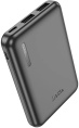 Мобильный аккумулятор Hoco J115 5000mAh 18.5W 2A 2xUSB-A черный 28547231