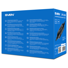 Колонки Sven SPS-509,  2.0,  черный [sv-020842]