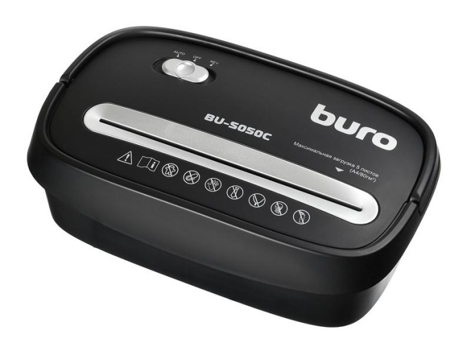 Уничтожитель бумаг Buro Home BU-S050C,  P-3,  5х35 мм, 5 лист. одновременно, 13л