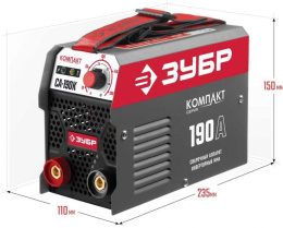 Сварочный аппарат Зубр СА-190К, инвертор