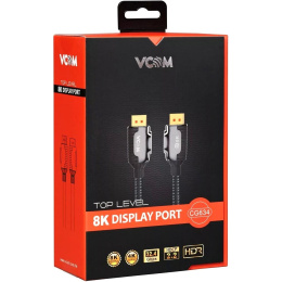 Кабель Кабель соединительный DISPLAY PORT v2.1, 16K@60Hz, 8K@120Hz, 2m VCOM CG634-2M