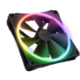 Кулер для корпуса ПК/ Case Cooler NZXT F140 RGB Duo 140x140x25mm, 4-pin PWM, RGB, 84.75CFM, 36dBA, 1800RPM, Black RF-D14SF-B1