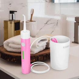 Ирригатор KitFort КТ-2957-1 цвет:розовый и белый