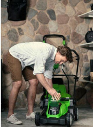 Газонокосилка роторная Greenworks G40LM41K4 2504707VB