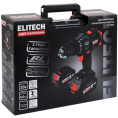 Ударная дрель-шуруповерт Elitech CD 20BL2 E2201.042.02 , 4Ач, с двумя аккумуляторами [205728]